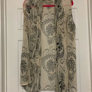 Cream and black kimono